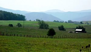 O Shanandoah Valley e as montanhas da Blue Ridge, Virginia @ JACrispim-CeGUL-SPE, 2009