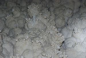 Botrióides cobrindo formações esferoidais @JACrispim - CeGUL- SPE, 2009
