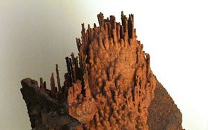 Estalagmites de goetite e psilomelano do distrito de Socorro, Novo México, Museu Mineralógico do Novo México @JACrispim-SPE-CeGUL-2009