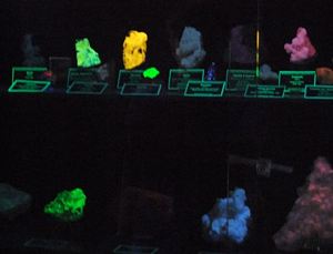 Fluorescência de minerais, Museu Mineralógico do Novo México @JACrispim-SPE-CeGUL-2009