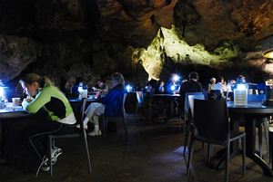Sala de estar e de almoços na gruta de Carlsbad @JACrispim-CeGUL-SPE 2009