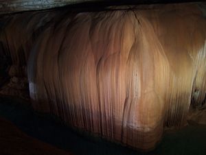 Giant Flowstone, Blanchard Springs Caverns @ Pilar Vicente-SPE, 2009